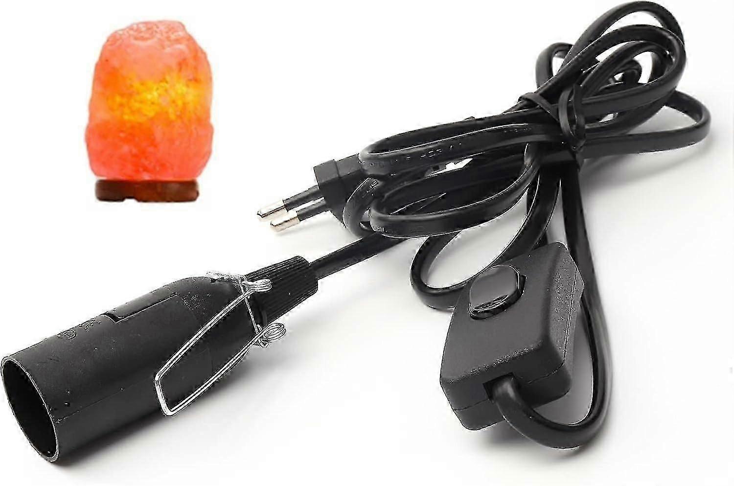 Salt Lamp Operating Cable with Switch 1.8m Salt Lamp Socket Replacement