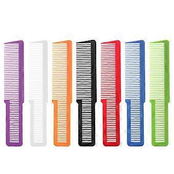 7 peças pente de corte de cabelo pente de estilo profissional pente de barbeiro pente de corte pente para estilistas e barbeiros (verde, roxo, laranja, vermelho, branco, preto, azul