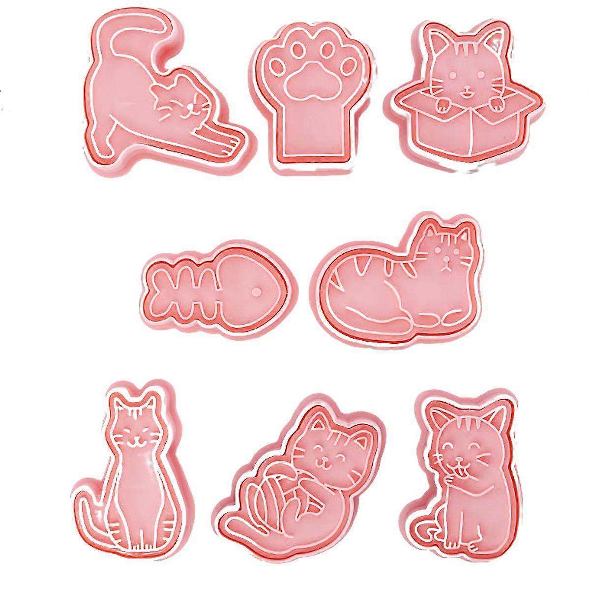Cute Cat Patterns Cookie, Reusable Durable, 3D Cat Cookie Diy