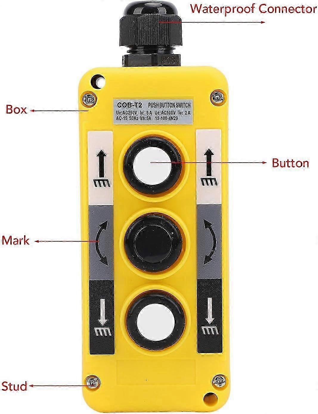 2025 Latest Model Crane Push Button Switch Electric Hoist Pendant Control