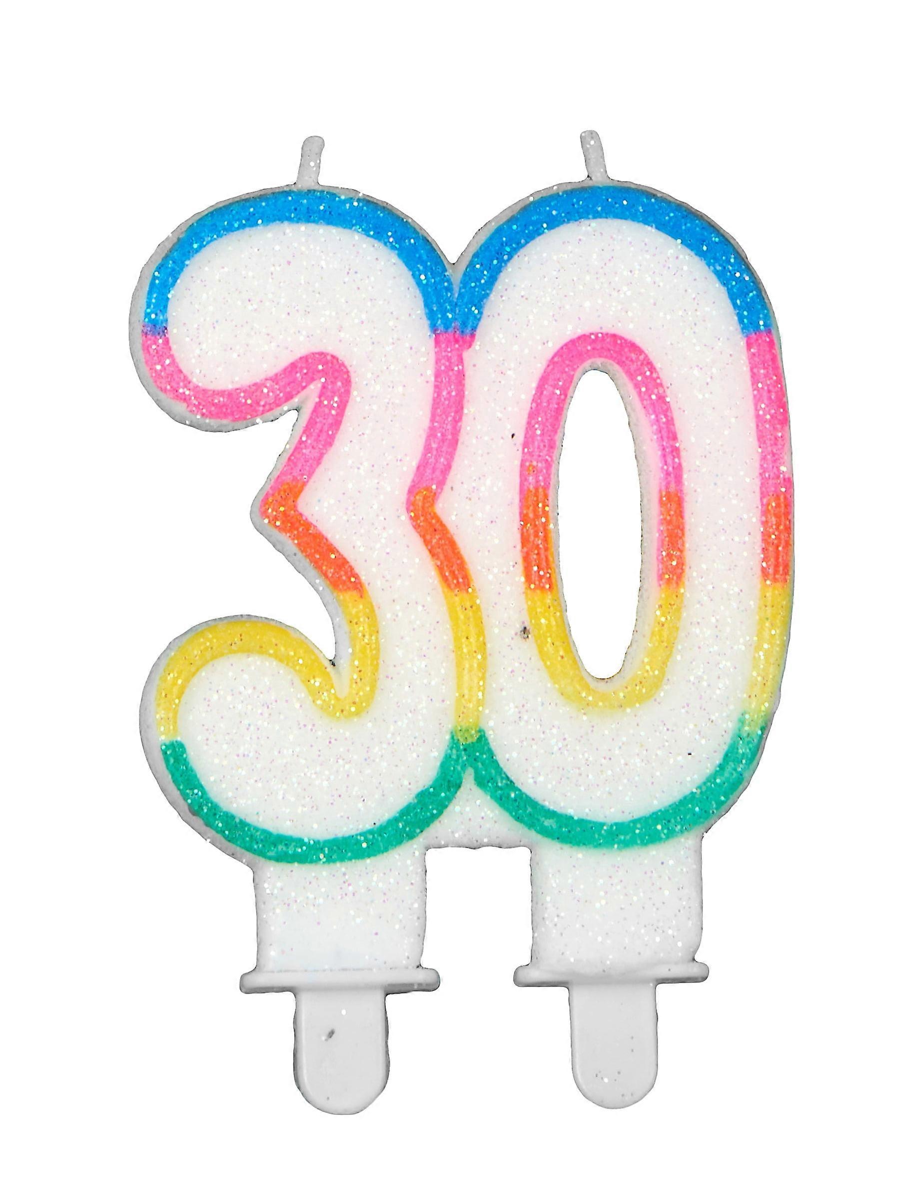 Birthday candle number 30