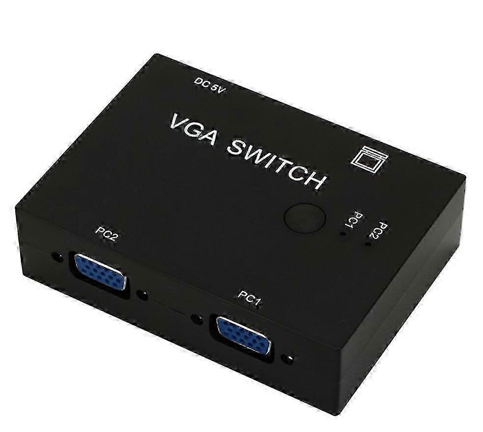 Computer VGA Switch 2 Input 1 Output VGA 2 Port Switch Computer Host Switching Converter