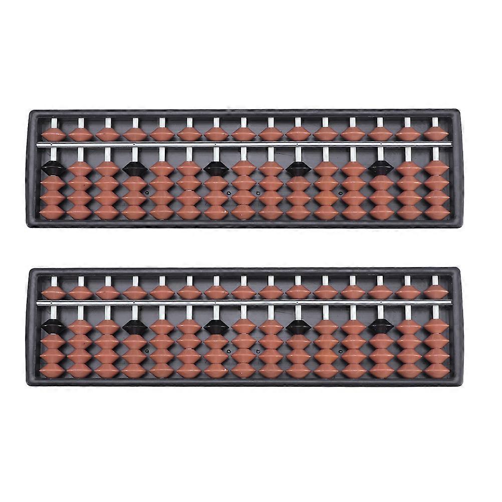 Plastic Abacus Bead Traditional Small Abacus for 2Pcs Arithmetic Use