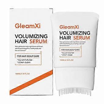 For Daily Leave-In Use & Scalp Massage, Volumizing Hair Serum with Built-In Brush for Men and Women