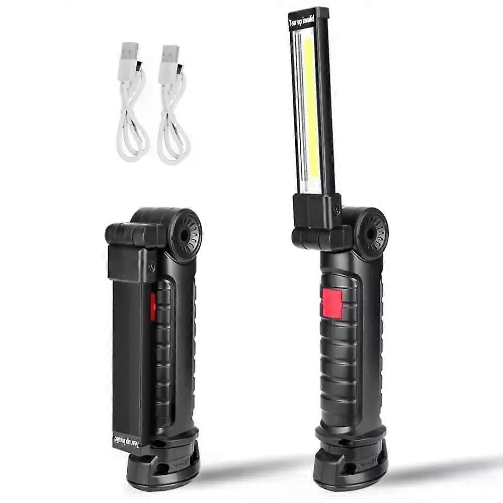 Rechargeable COB Work Light Magnetic Foldable 360 Rotation