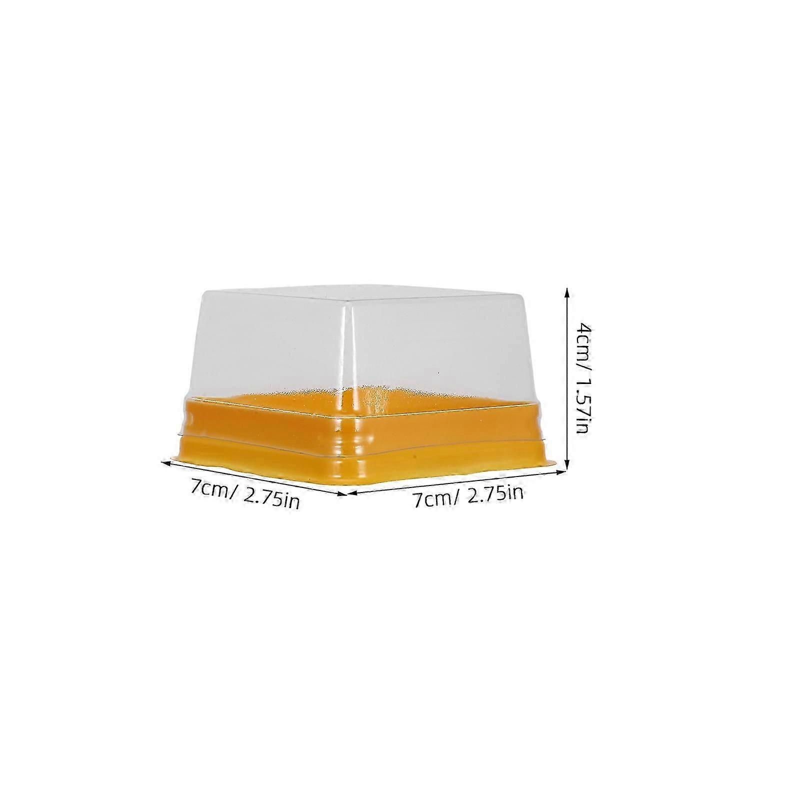 Moon Cake Packing Cake Boxes for Storage 100Pcs Transparent Pet