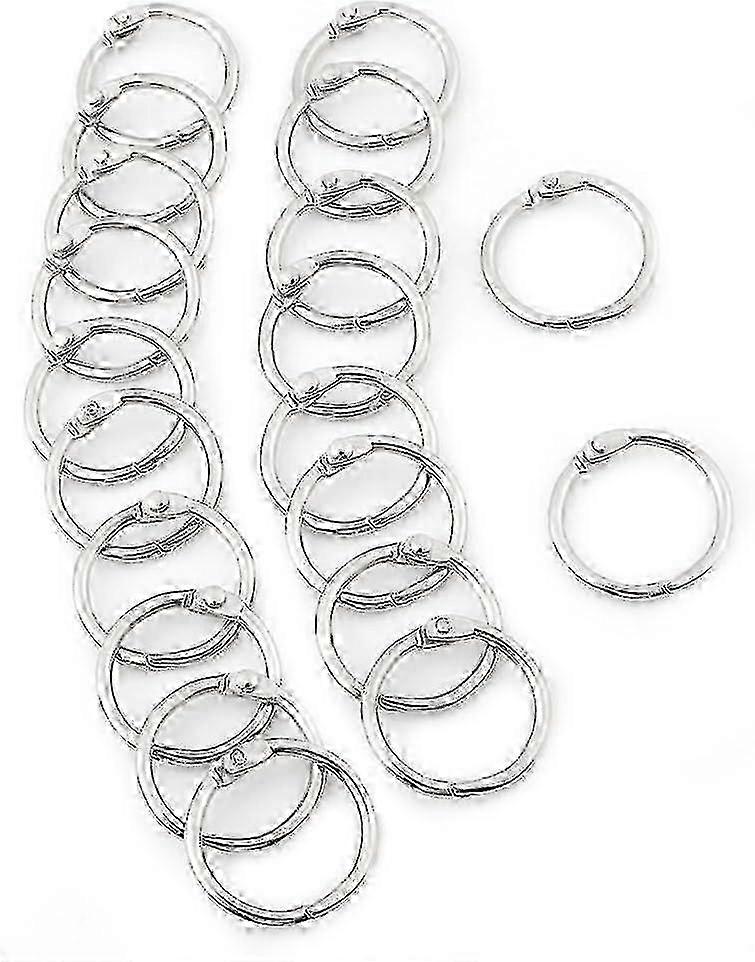 25mm Metal Hinged Rings Pack