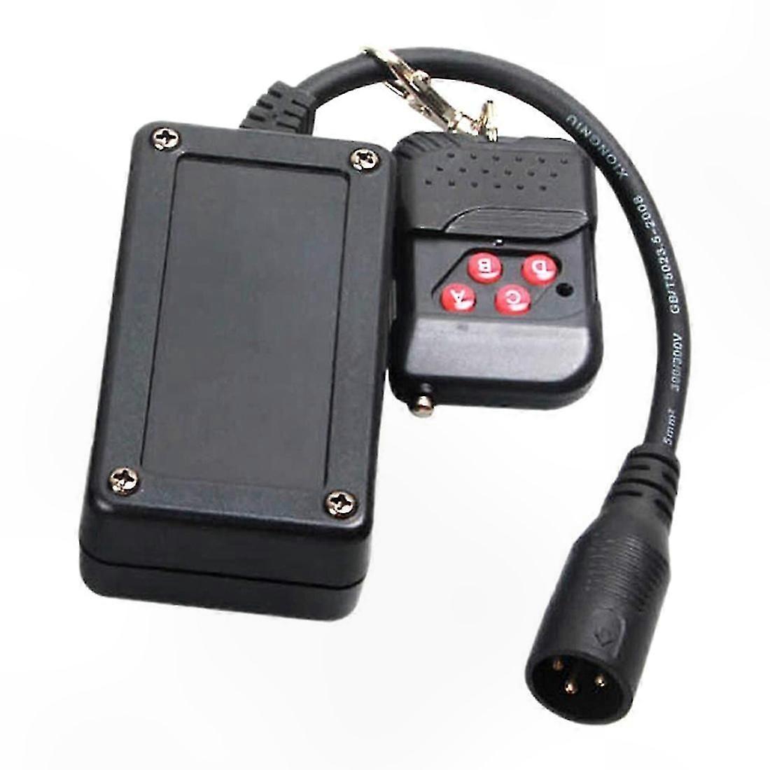 Wireless XLR Remote Control Receiver for Fog Machine with 3-Pin DJ Stage Controller Portable Solution