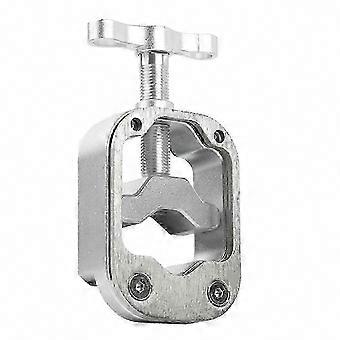 Bicycle Repair Tool: Cutoff Tube Holder Compatible with Road Bikes, Silver