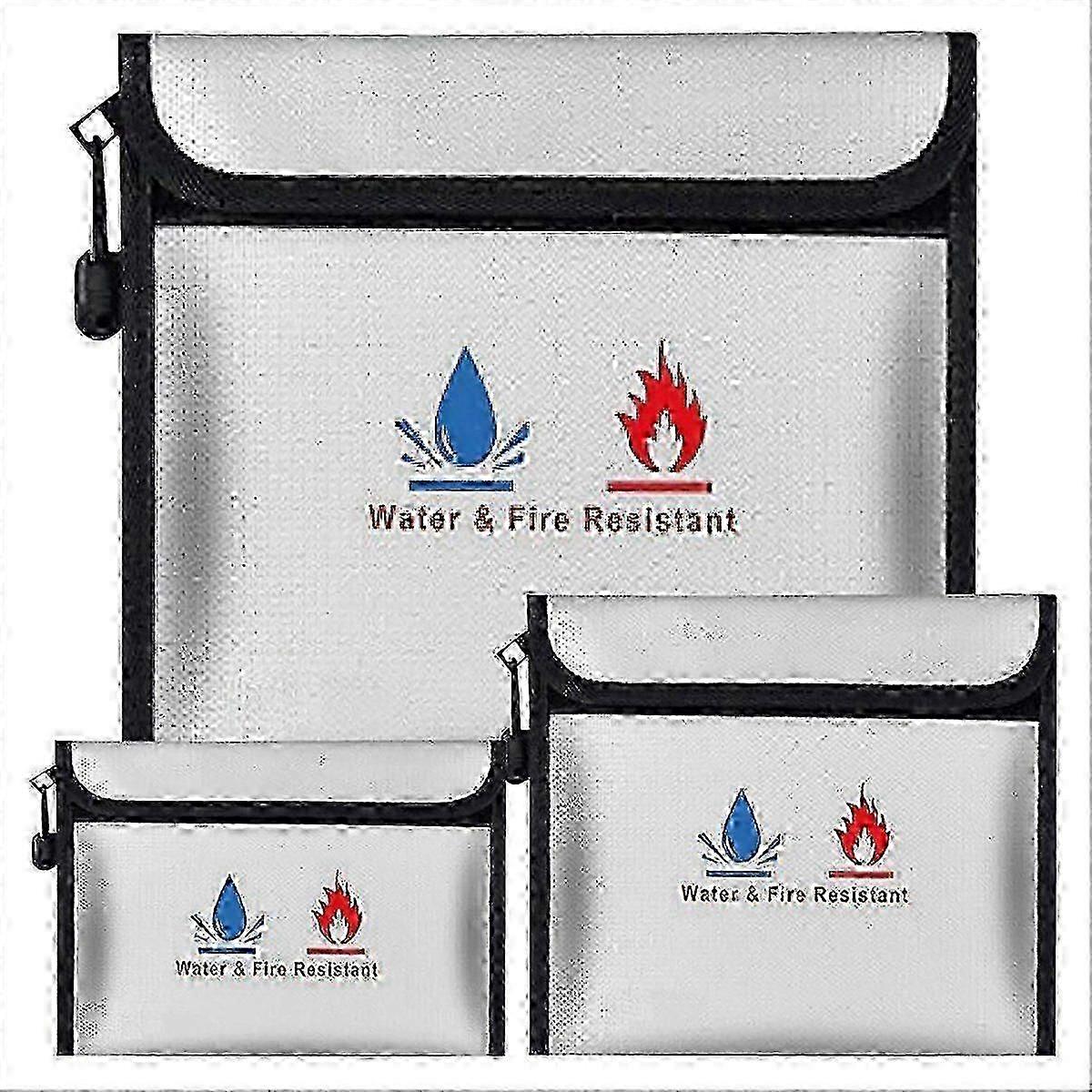 Fireproof Waterproof Zippered Document Bag