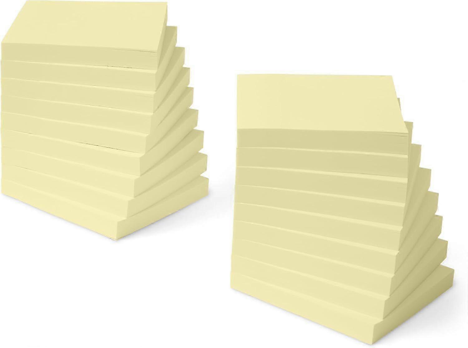 24-Pack Self-Stick Square Notes Yellow