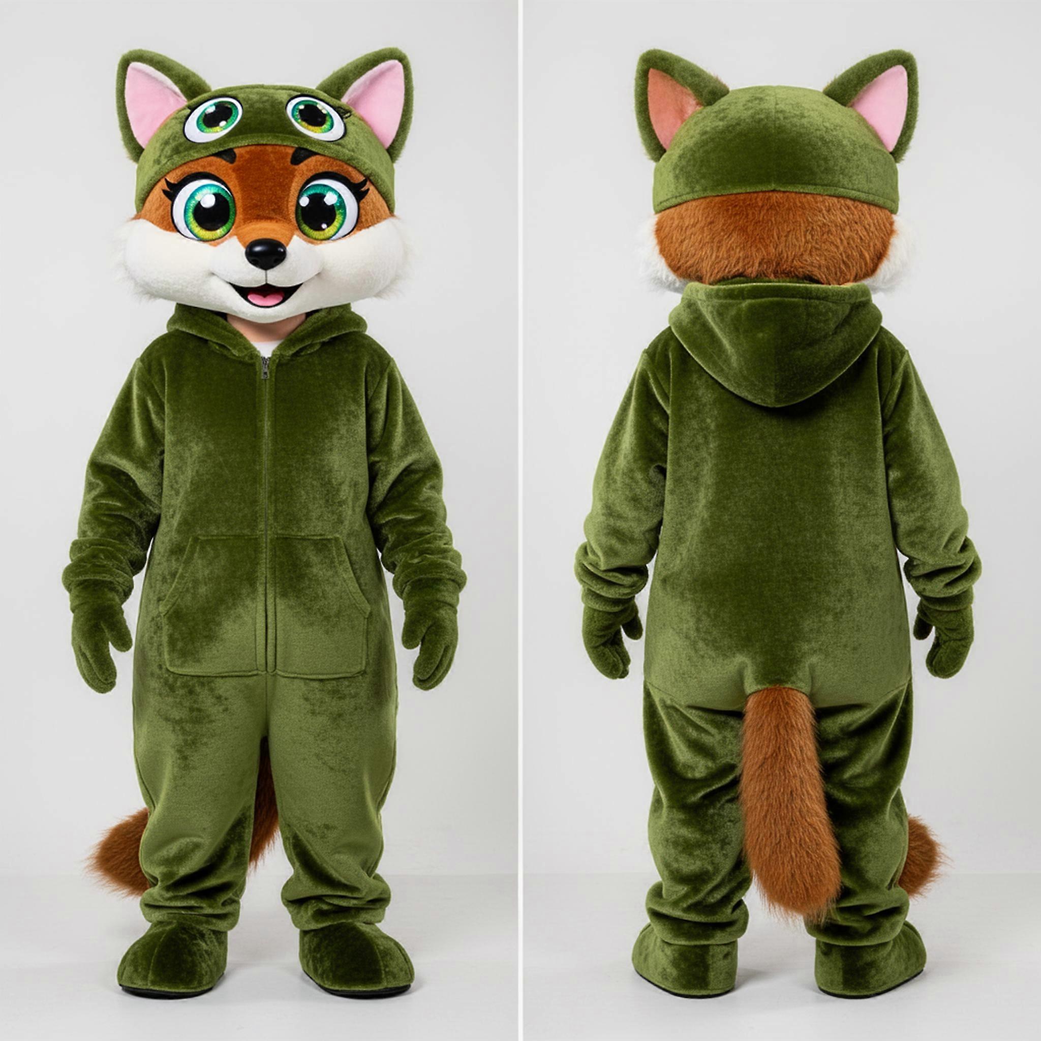 MASTICOT Olive Velvety Marten Mascot