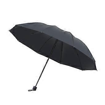 10 Rib Windproof Compact Travel Umbrella with Waterproof Canopy and Ergonomic Rubber Grip