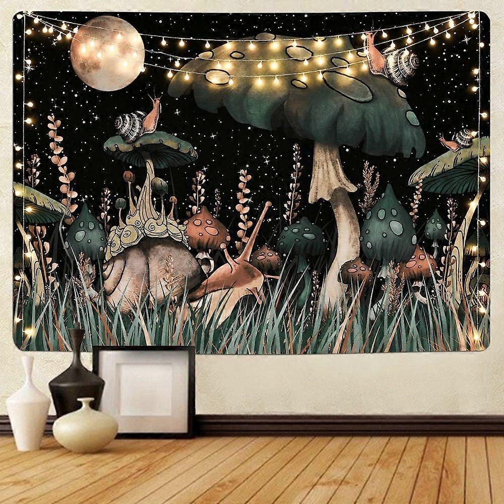 Colourful Polyester Mushroom Tapestry Wall Hanging