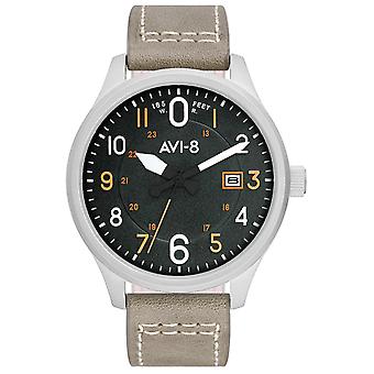 Hawker Hurricane Japanese Quartz Analog Man Watch with AV-4053-0G Cowskin Bracelet