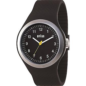 Braun sport watch Japanese Quartz Analog Man Watch with Silicone Bracelet BN0111BKBKG