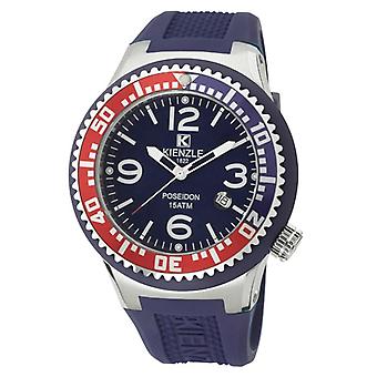 Poseidon groot horloge voor Unisex analoge Quartz met rubberen armband K2043157233-00270