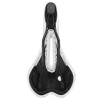 Sillín de bicicleta universal Funda de asiento de bicicleta de montaña Cómodo cojín accesorio de ciclismoBlanco