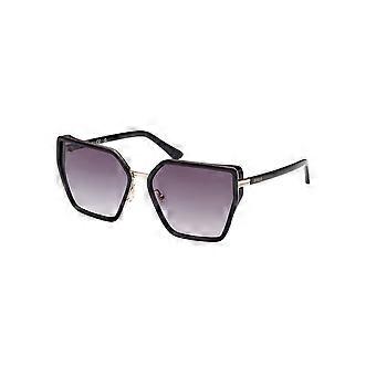 Guess GU7871 01B Full Rim Shiny Black Women Geometric Sunglasses UV3 Original