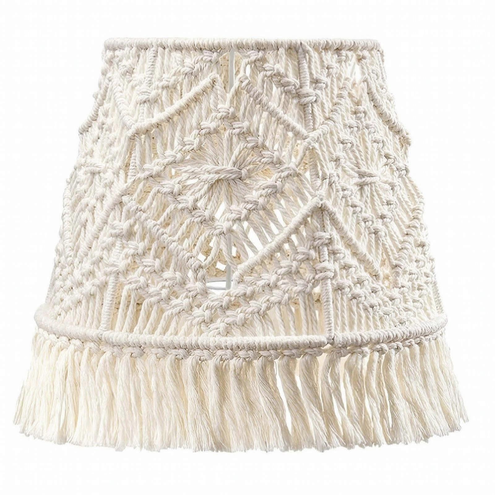 Handmade Macrame Lamp Shade | gentle ambient Lighting, Macrame Lampshade, for