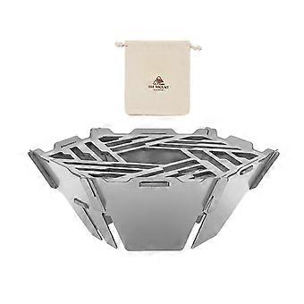 Folding Outdoor Windscreen Stainless Steel Lightweight for Backpacking