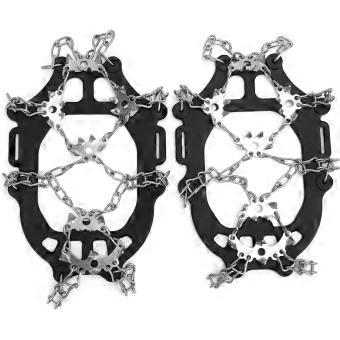 Traction Crampons for Shoes with 24 Stainless Steel Spikes
