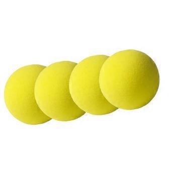 Badminton Sponge Practice Ball for Racquet Contact, Swing Work, Wall Practice, Preparation, and Reaction Exercises  4 Yellow