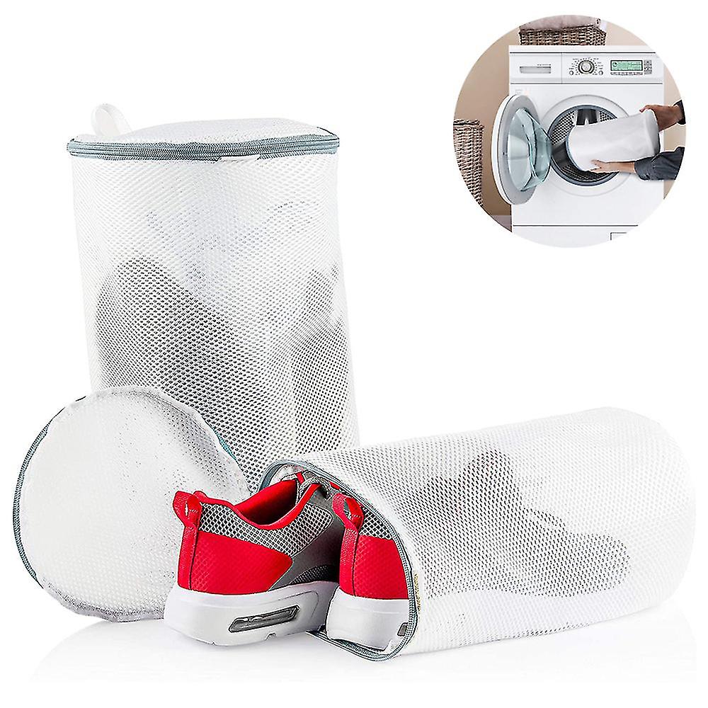 2pcs Shoes Wash Bags Sneaker Mesh Washing Cleaning Bag