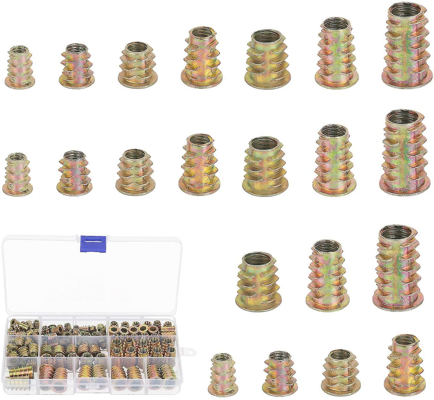 Pxcl Hardware Inner And Outer Teeth Nut, Suitable For Wooden Furniture (125 Pieces)