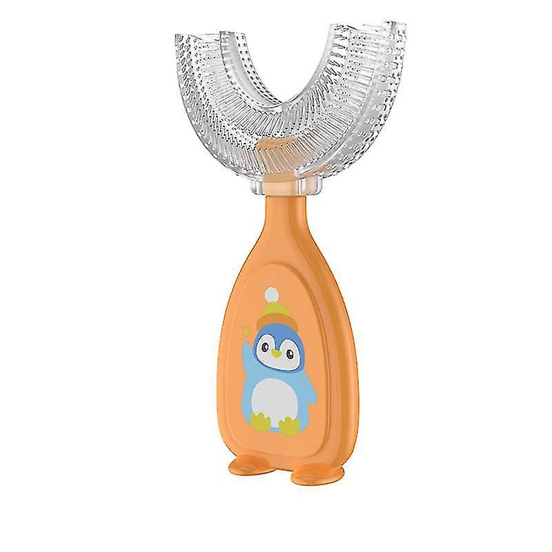 Children U-shape Toothbrush Kids Teeth Oral Care Cleaning Brush For 2-12y