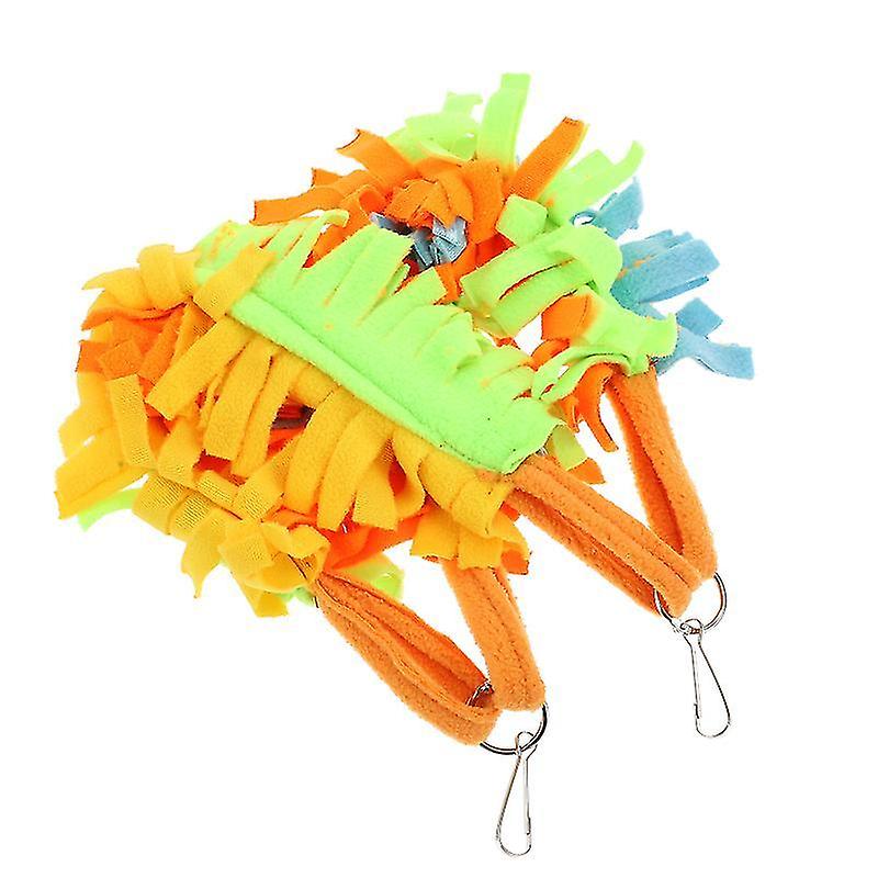 47X7x7cm Colorful Small Animal Habitat Accessories 1 Set Hamster Cage Hanging Toy Parrot Chewing Toy