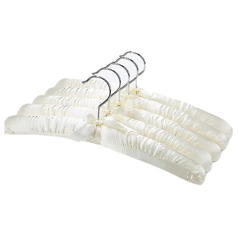 Satin Padded Hangers with Anti-Rust Swiveling Chrome Hook Compatible Winter Gift of G
