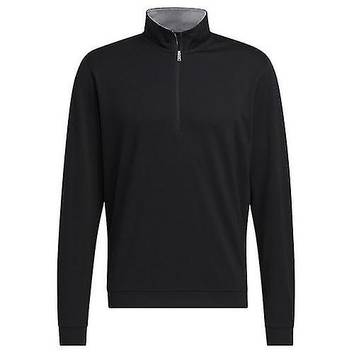 Adidas Mens Elevated Quarter Zip Sweat-shirt