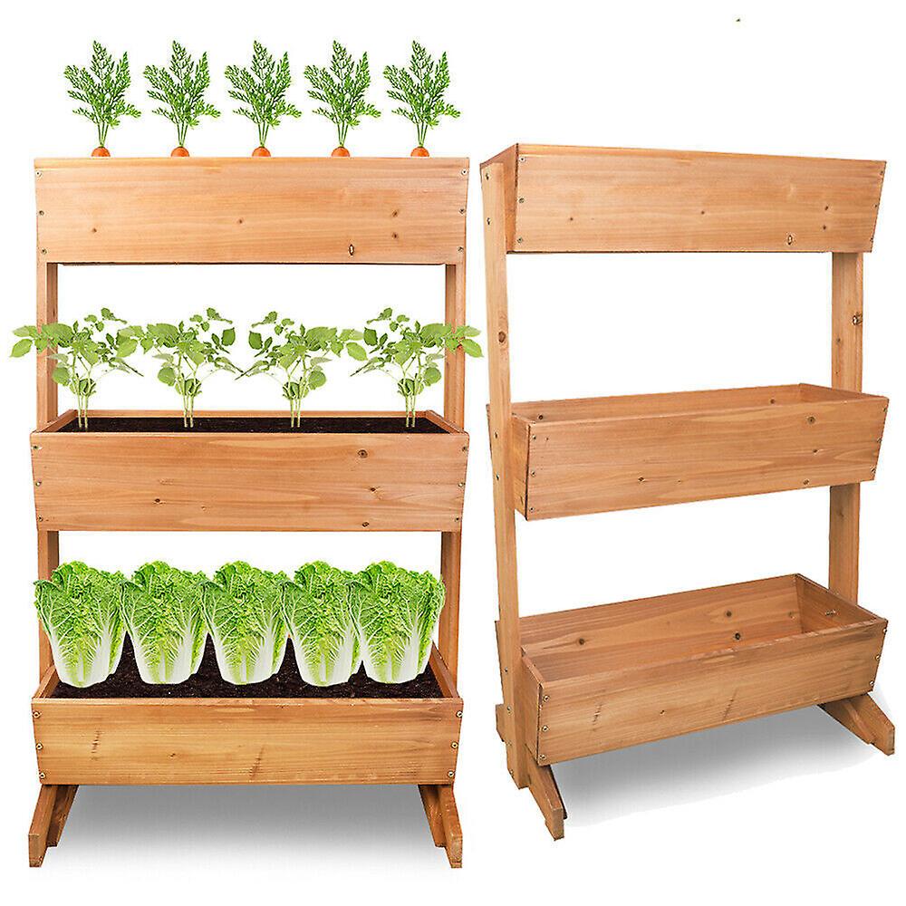 Extra Large Wooden Vertical Raised Garden Bed With Legs Elevated Planter Box Diy