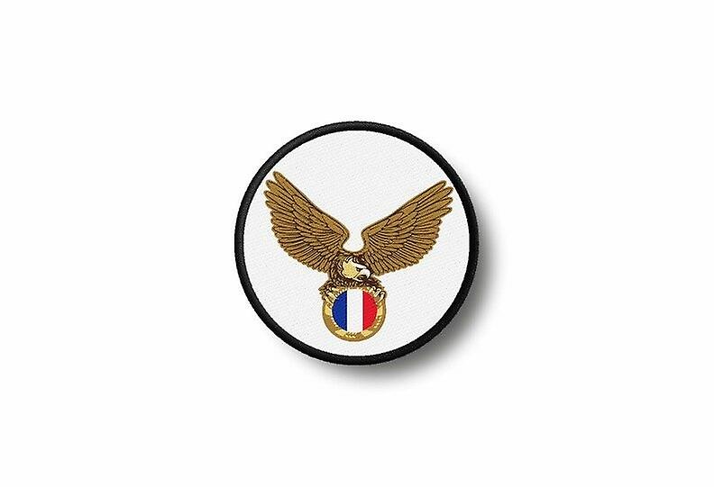 Patch Ecusson Brode Prints Thermocollant Biker Biker Eagle Flag France
