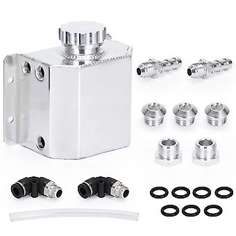 thumbnail image 2 of Universal 1L Aluminum Radiator Coolant Overflow Bottle / Recovery Tank 2 of 6