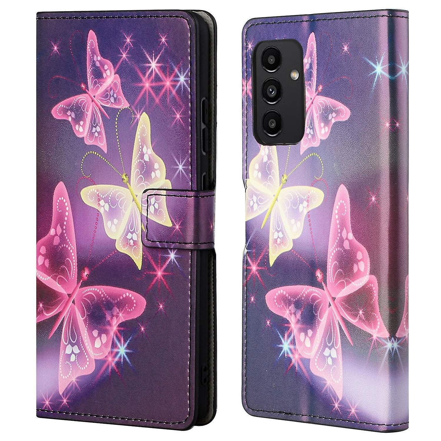 For Samsung Galaxy A13 4G Pattern Printing Foldable Stand Phone Cover Wallet Shell - Sparkle