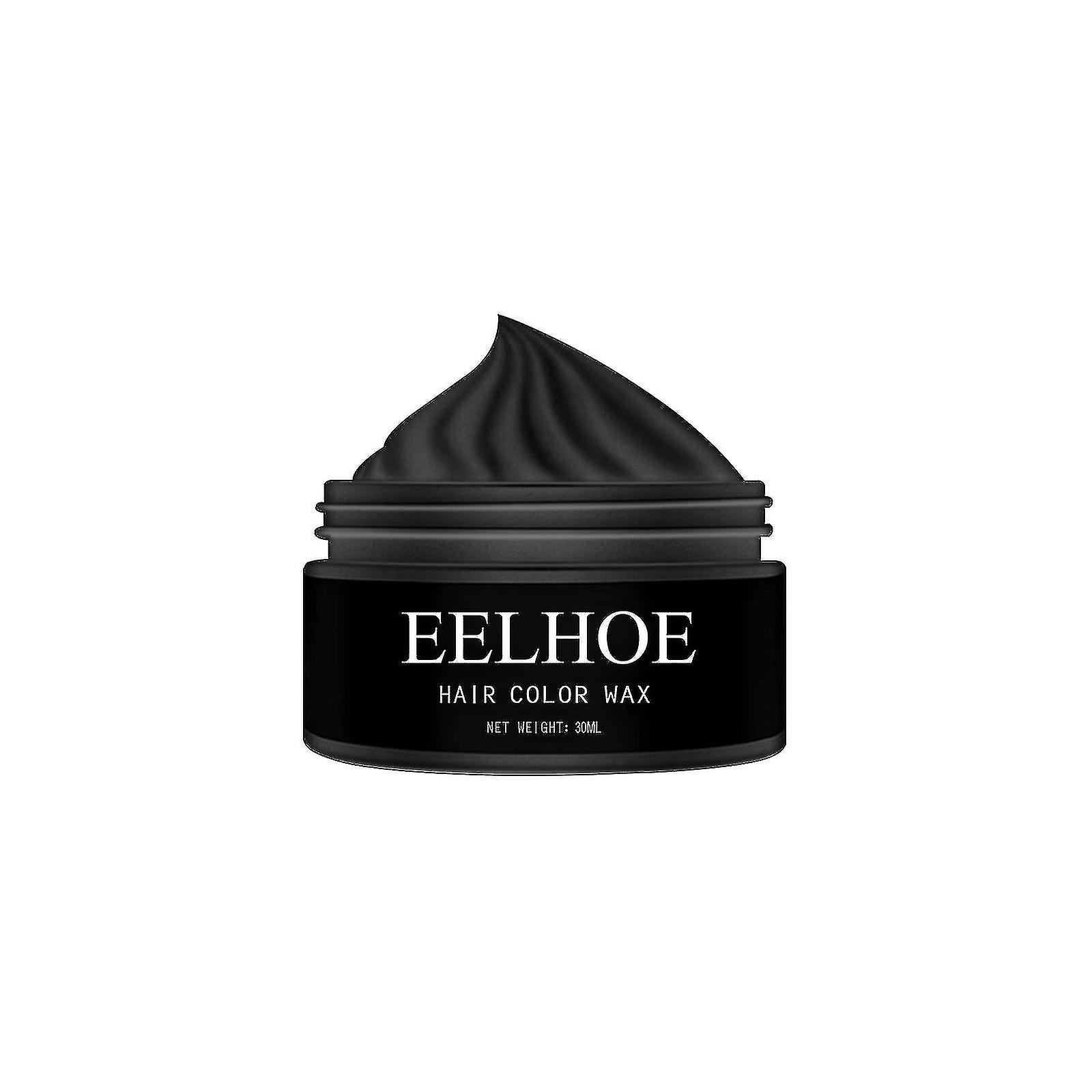 Eelhoe الشعر المؤقت الشمع الجدة رمادي الشعر الملونة الشمع الشعر الطين اللون الطبيعي لمرة واحدة من السهل الصباغة