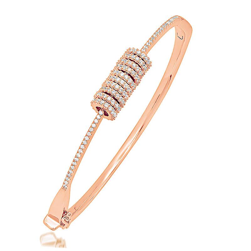 925 Silver 5a Full Diamond Gold Plated Bracelet