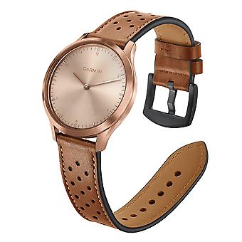20mm Genuine Leather Watch Band Strap 20mm for Garmin vivoactive 3/vivomove HR
