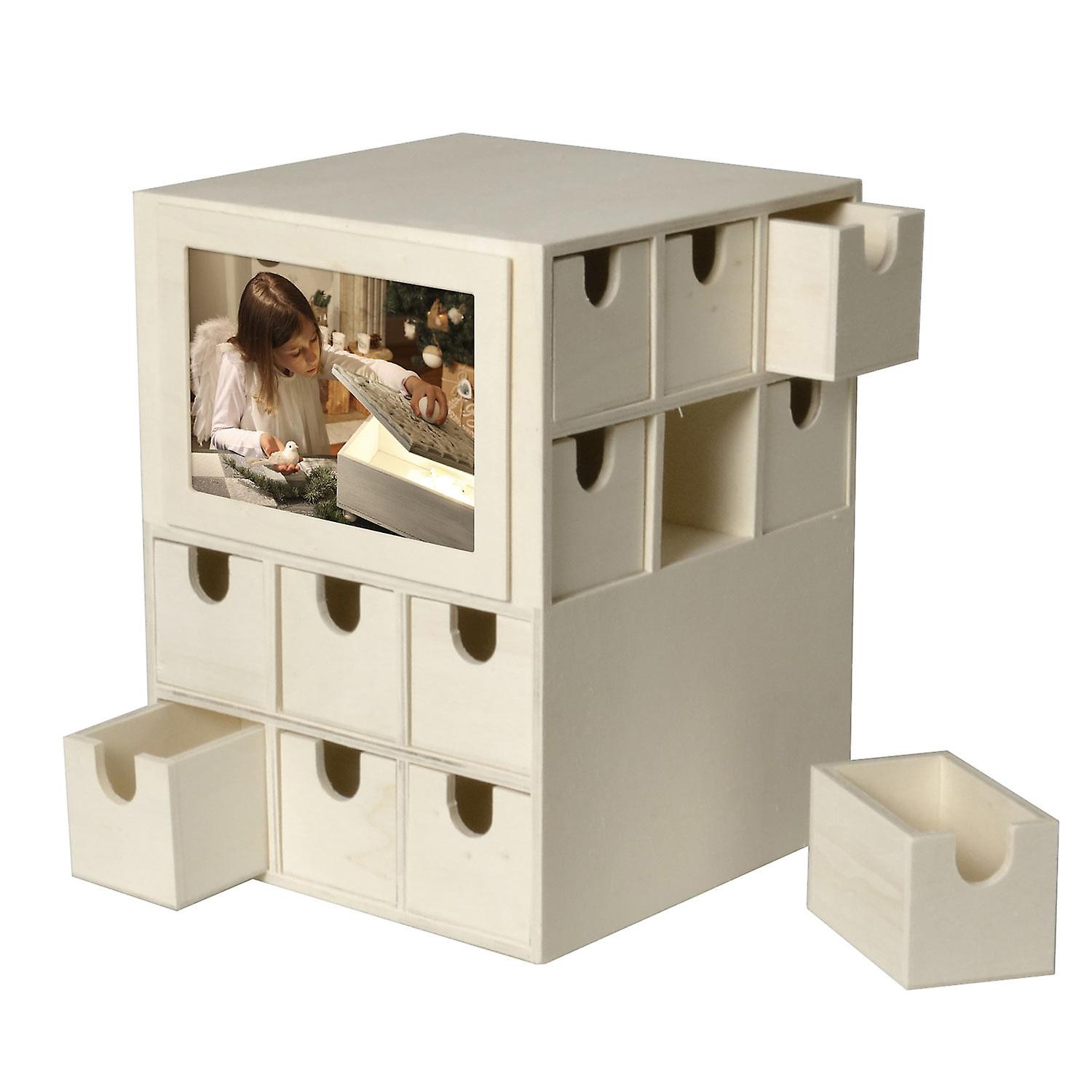 Advent calendar Cube 24 drawers 22 x 17 cm