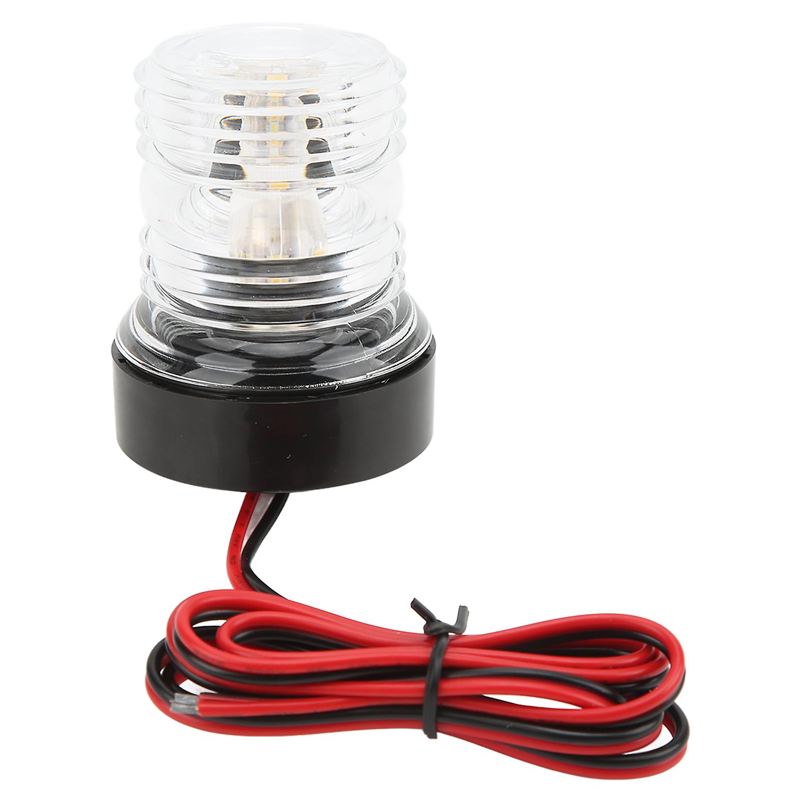 Yacht Signal Light, 360° Illumination, White Light, IP66 Protection, LED Navigation Light, DC 12V-24V