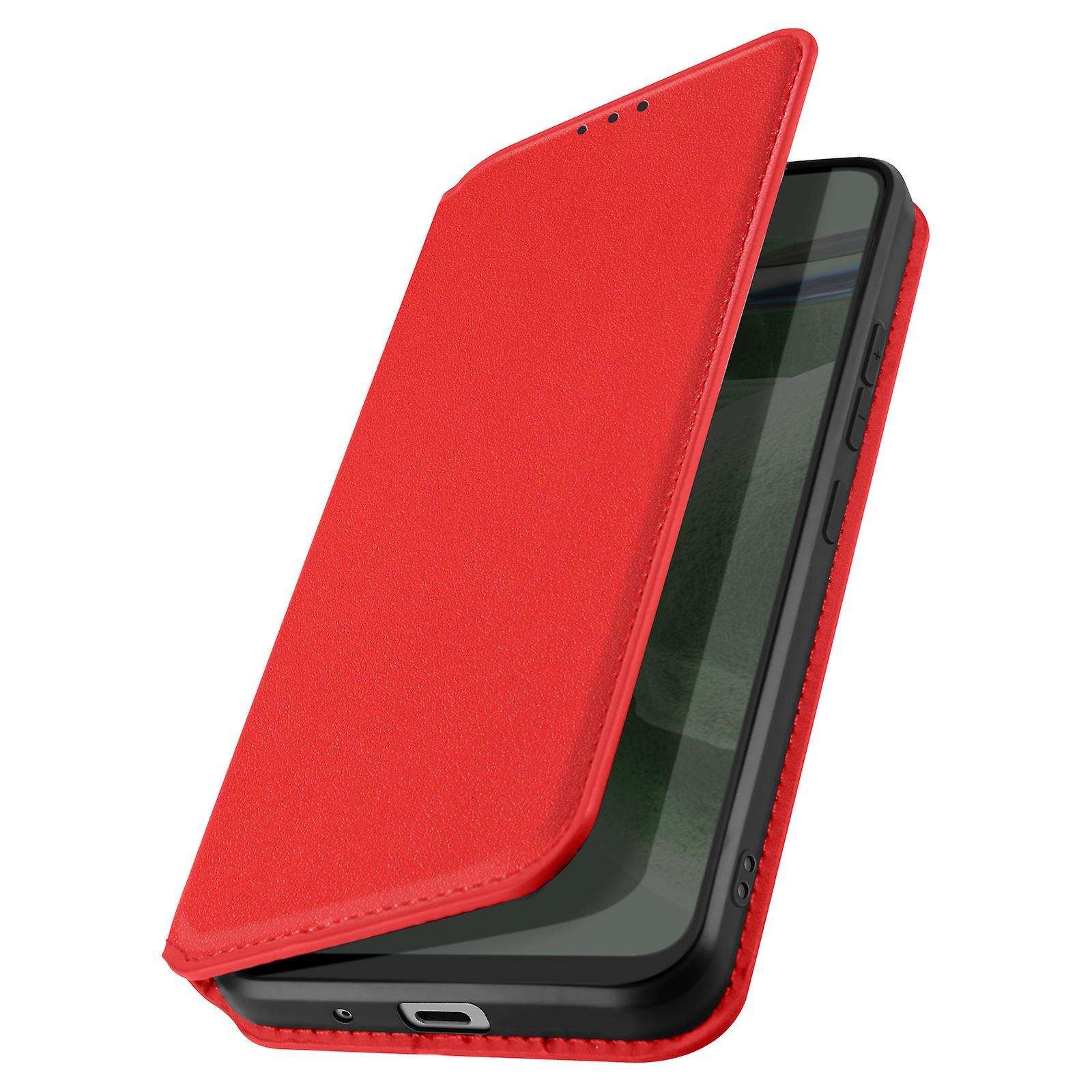 Flip Case for Galaxy S20 Plus Magnetic Card Holder and Video Support Red