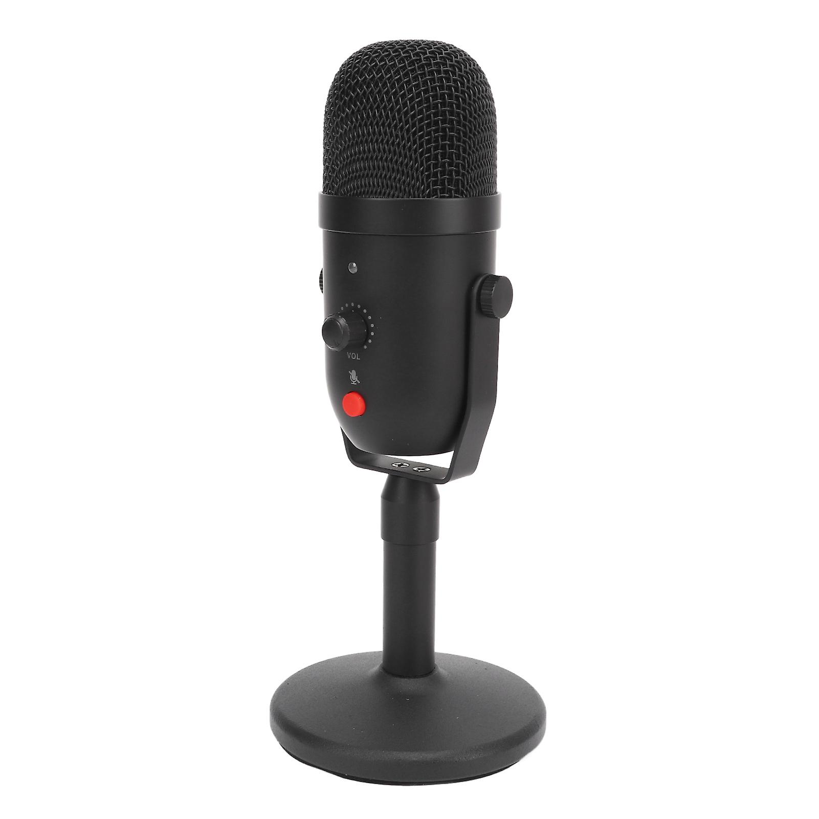 USB Condenser Microphone with Intelligent Noise Reduction for Gaming & Podcasting