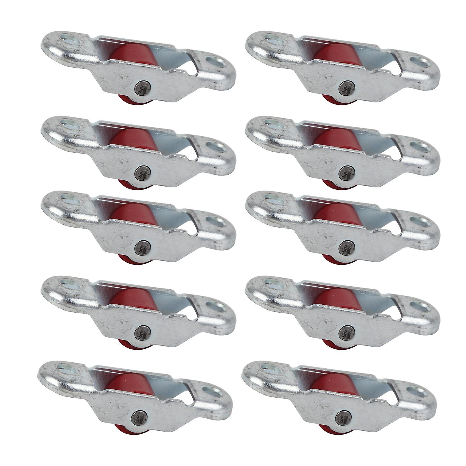 10Pcs Sliding Door Window Pulley Mute Roller Plastic Single Wheel Hardware with Base 12mm