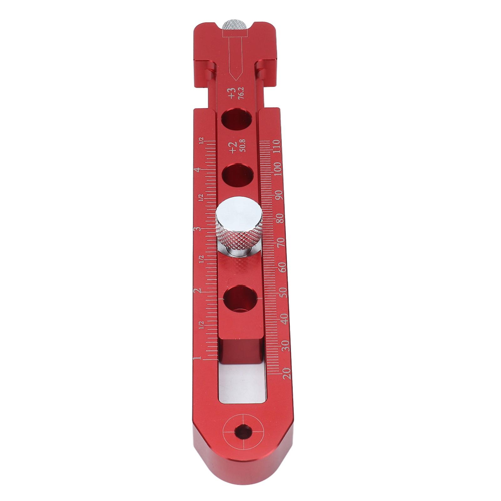 Woodworking Compass Scriber Adjustable Metric British Aluminum Alloy Fixed Point Marking Gauge for Industrial Drawing