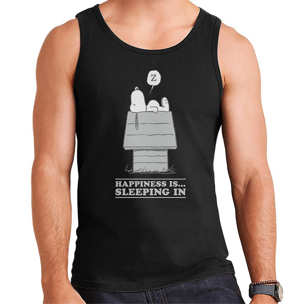 Peanuts Happiness Is Sleeping In Snoopy Men's Vest