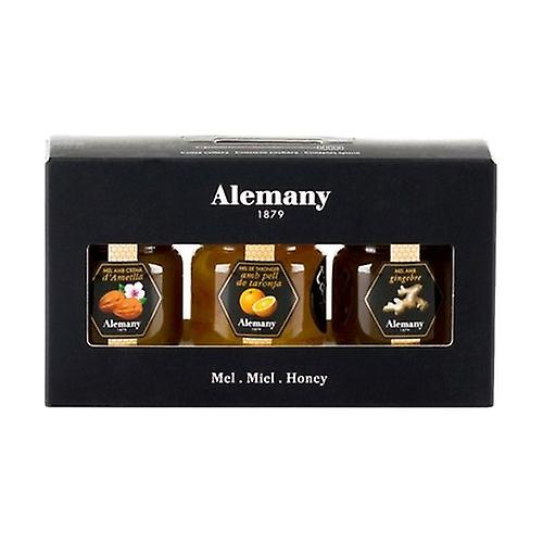 Pack 3 Gourmet Honeys and Spoon 3 units of 50g