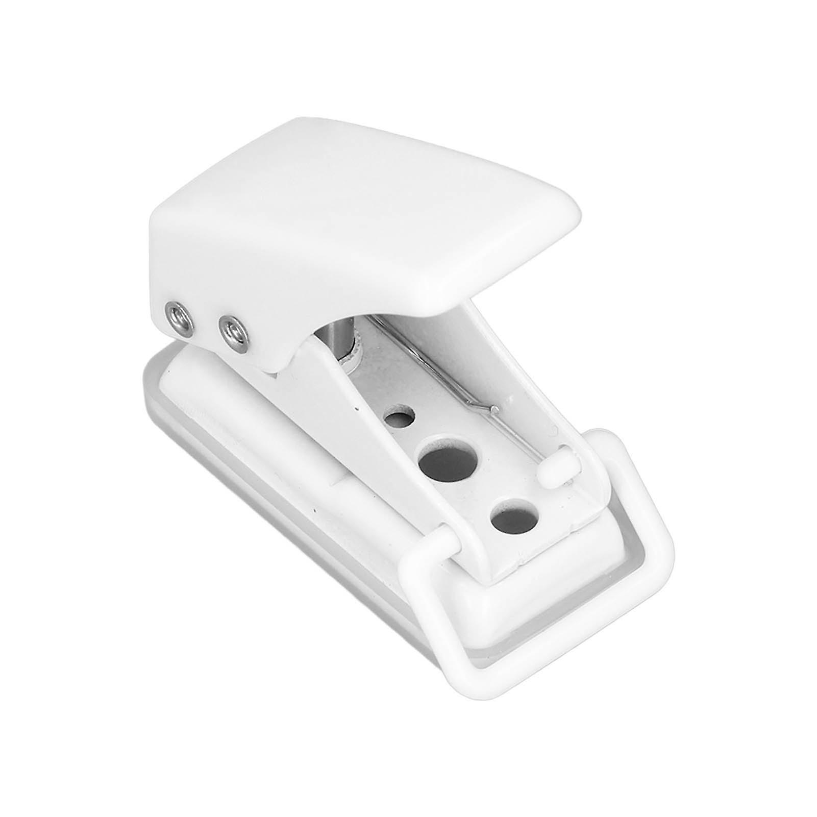 Hole Punch White Mini Handhold Manual Single Hole Hole Puncher for Scrapbooks Paper Card Crafts StationeryWhite