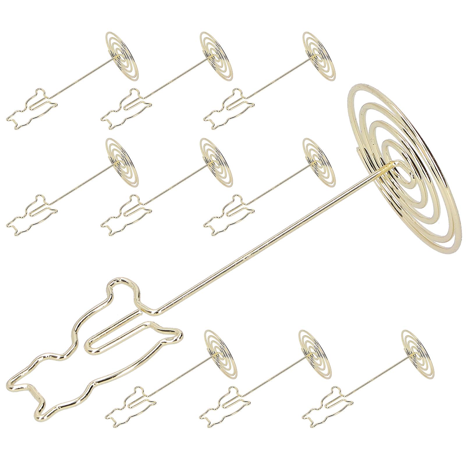 10Pcs Cat Photo Clips: Desktop Message and Note Holders with Stand